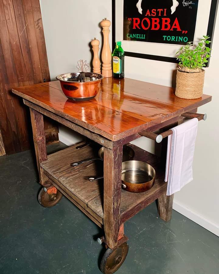 Huge Character Filled Kitchen Island