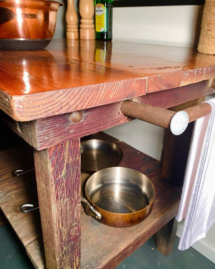 Huge Character Filled Kitchen Island